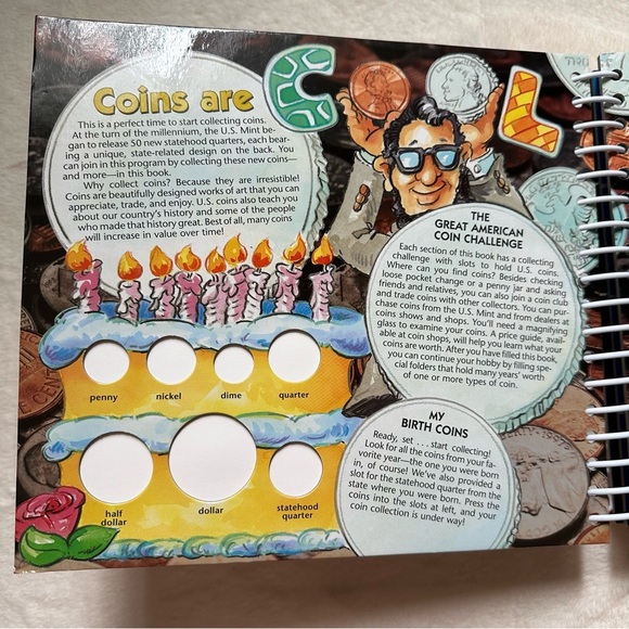 Coin Collecting For Kids Book With Slots To Collect Over 150 Coins - Picture 4 of 7